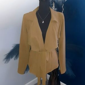 Crepe Belted Blazer